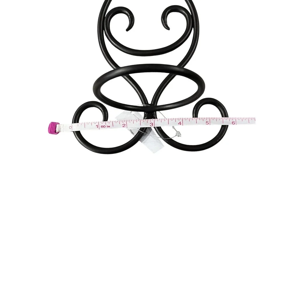 NWT - Hobby Lobby Brown Wrought Iron Scroll Wall Sconce Candle Holders Set of 2